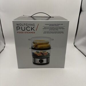 WOLFGANG PUCK 2 Tier Food Steamer 400-Watt BPA-Free NEW  in Box